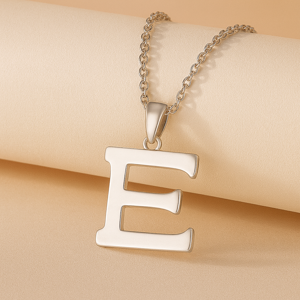 Initial Alphabet Pendant Necklace