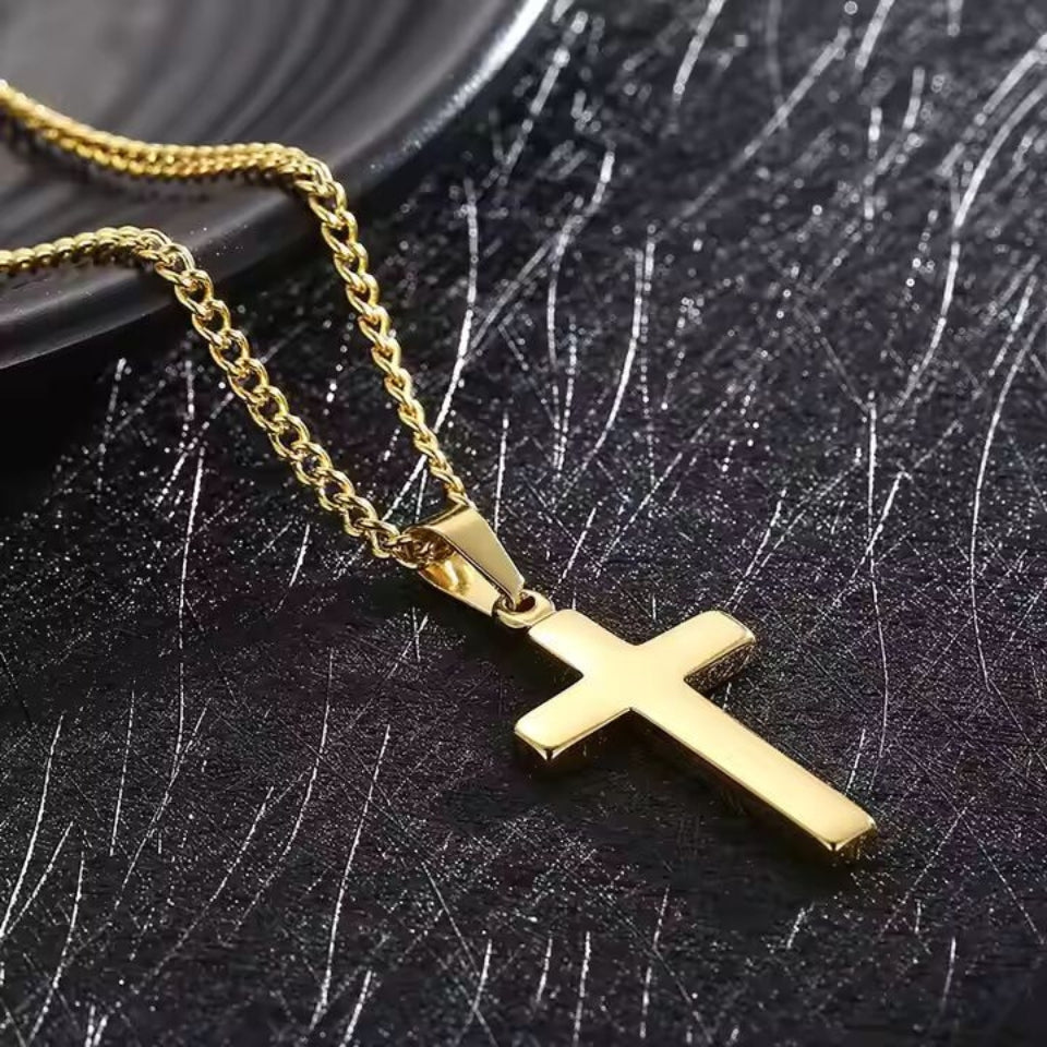 Silver Cross Pendant Necklace
