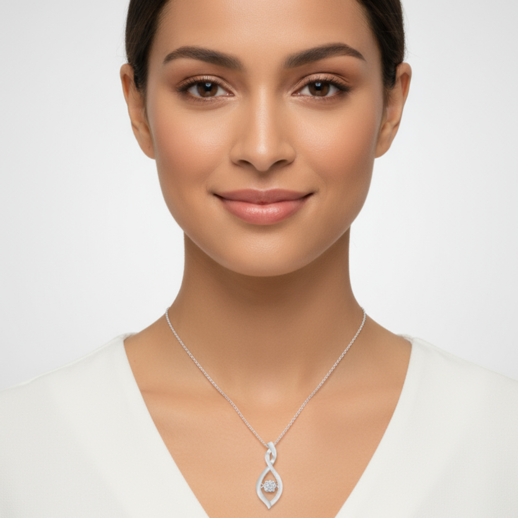 Twist Infinity Pendant Necklace