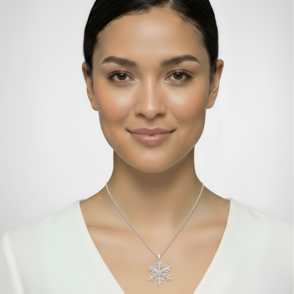 Star Snowflake Pendant Necklace