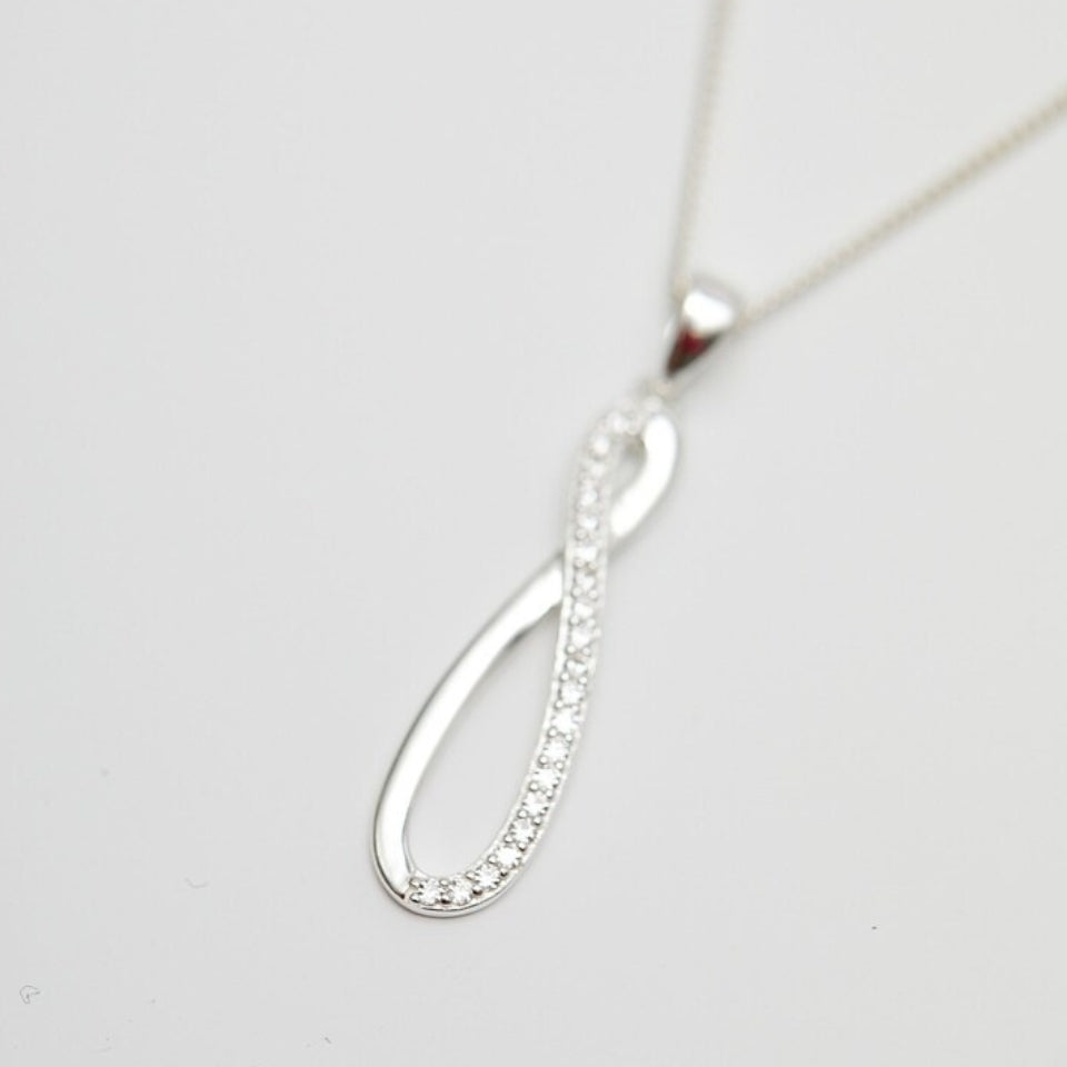 Slide Infinity Pendant Necklace