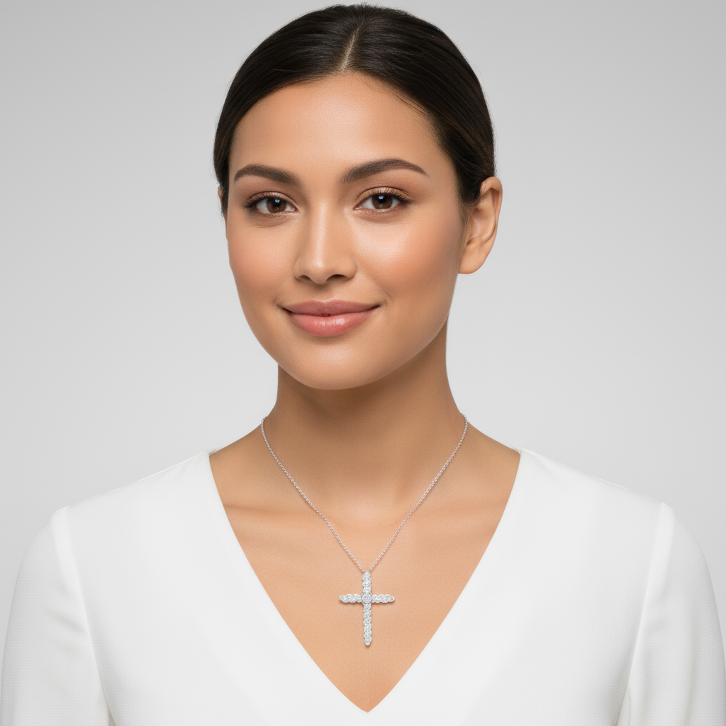 Criss Cross Pendant Necklace