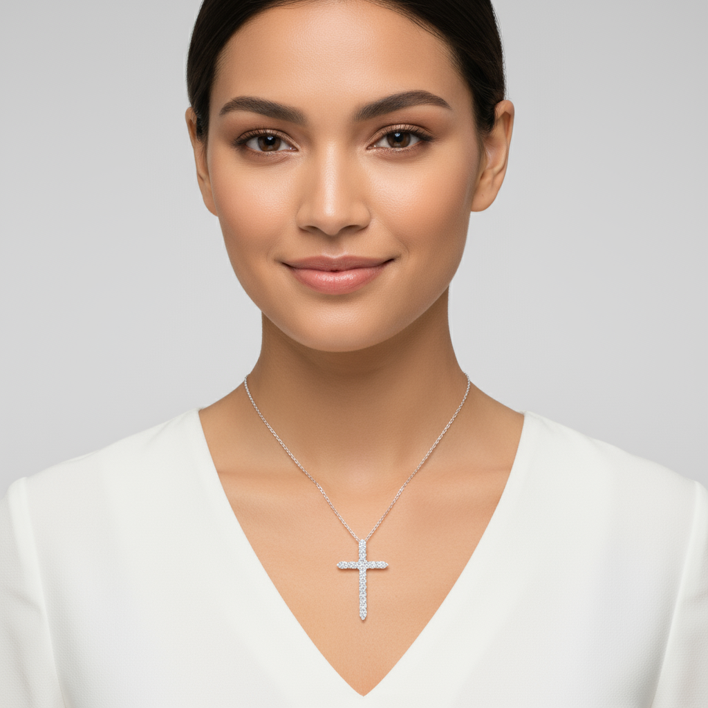 Stunning Cross Pendant Necklace