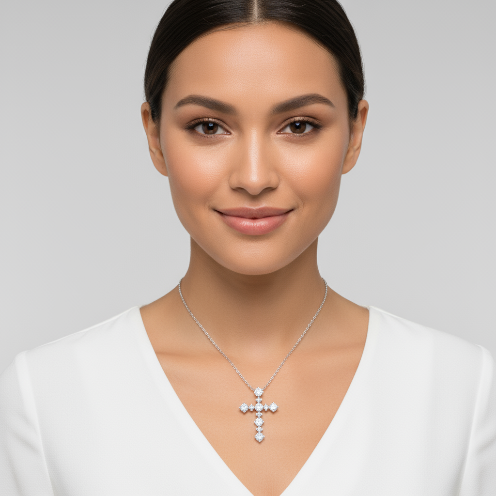 Stylish Cross Pendant Necklace