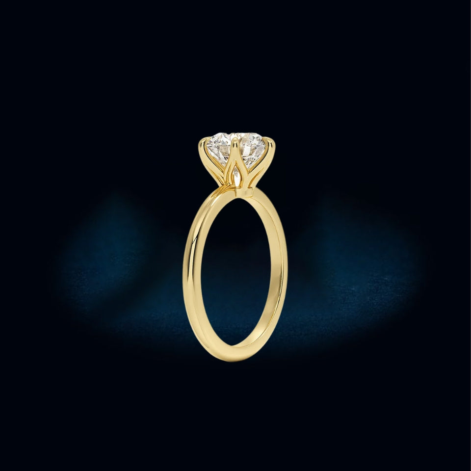 Six-Prong Classic Solitaire Ring