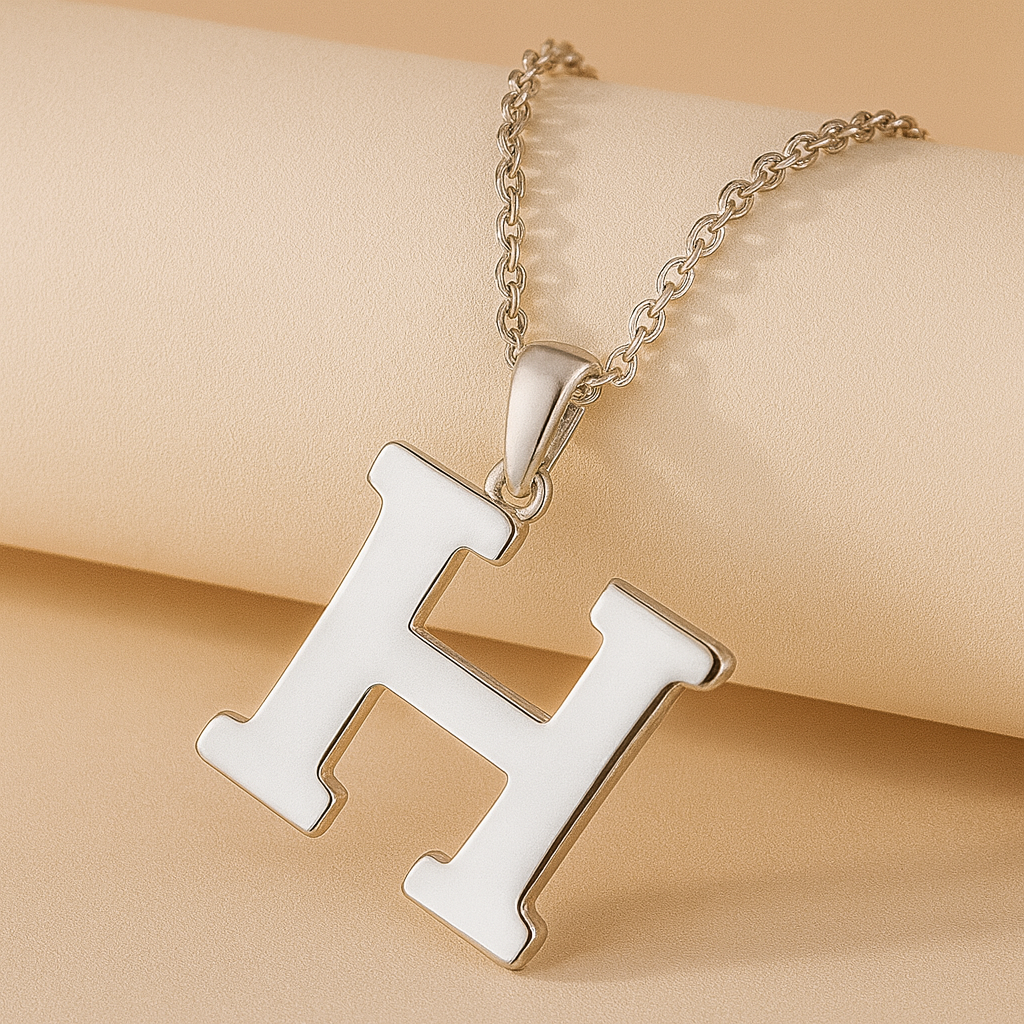 Initial Alphabet Pendant Necklace