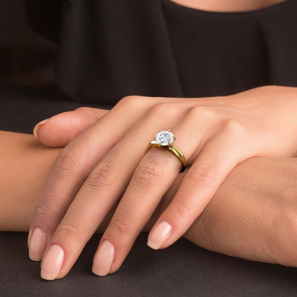 Six-Prong Classic Solitaire Ring
