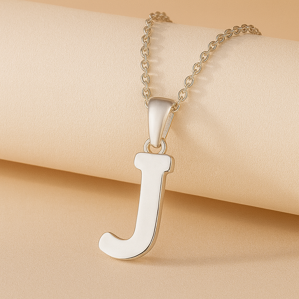 Initial Alphabet Pendant Necklace