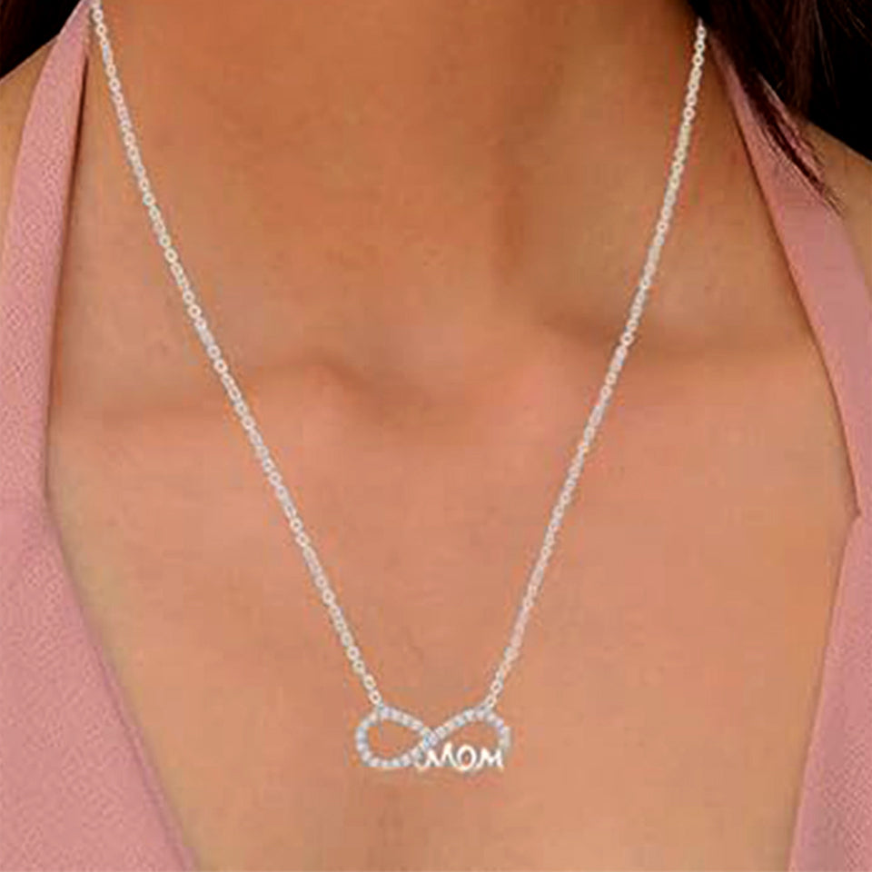 Mom Infinity Pendant Necklace