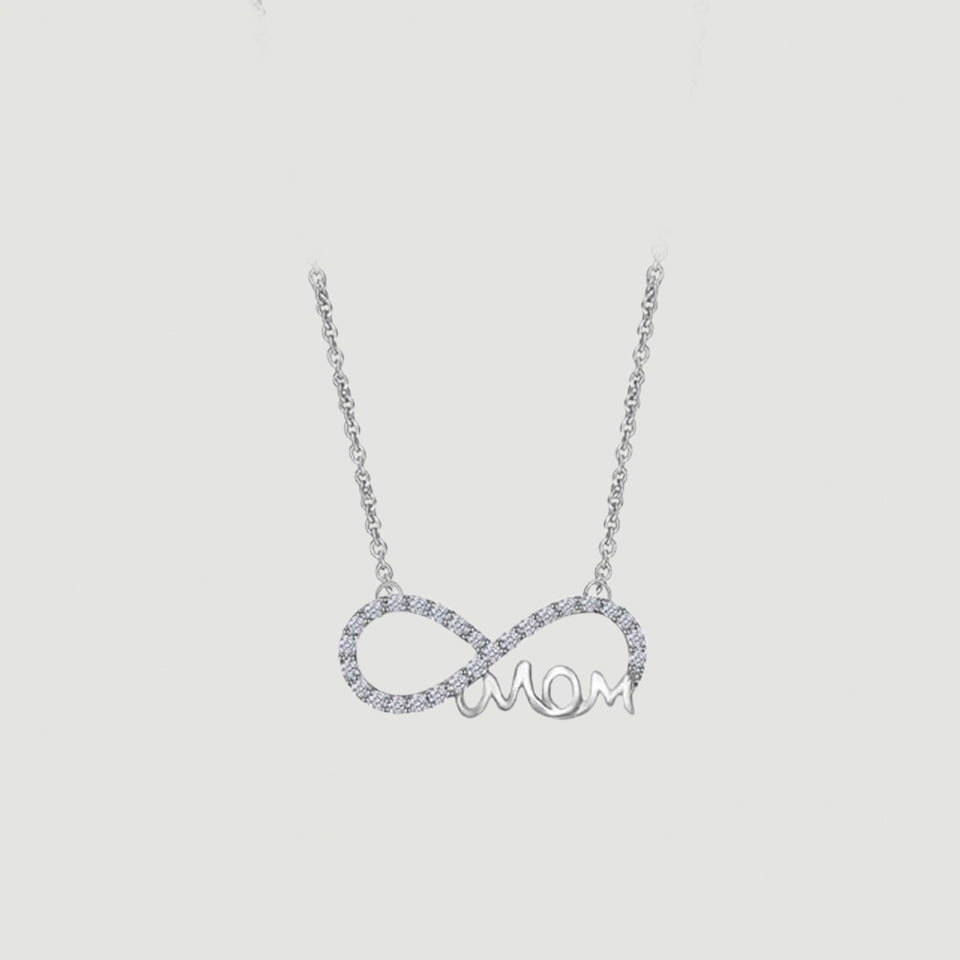 Mom Infinity Pendant Necklace