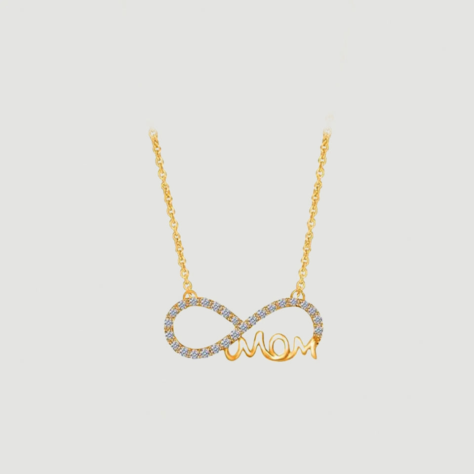 Mom Infinity Pendant Necklace
