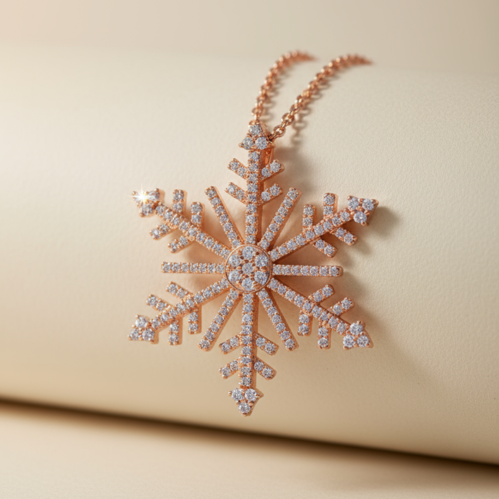 Blossom Snowflake Pendant Necklace