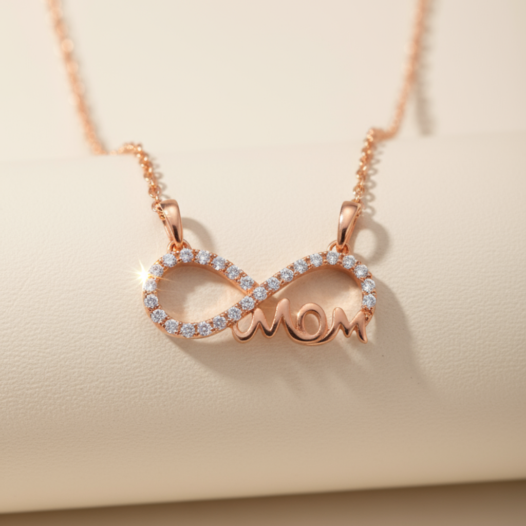Mom Infinity Pendant Necklace