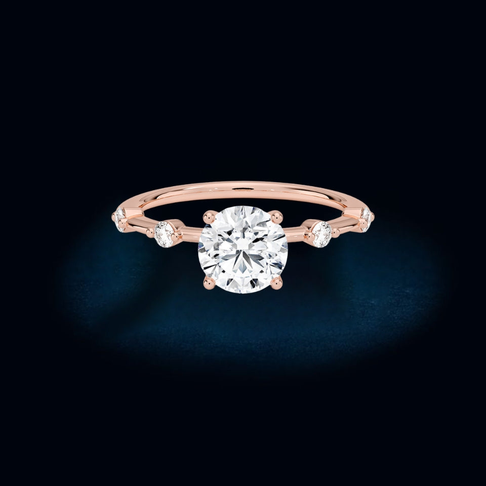 Moissanite Five Stone Ring