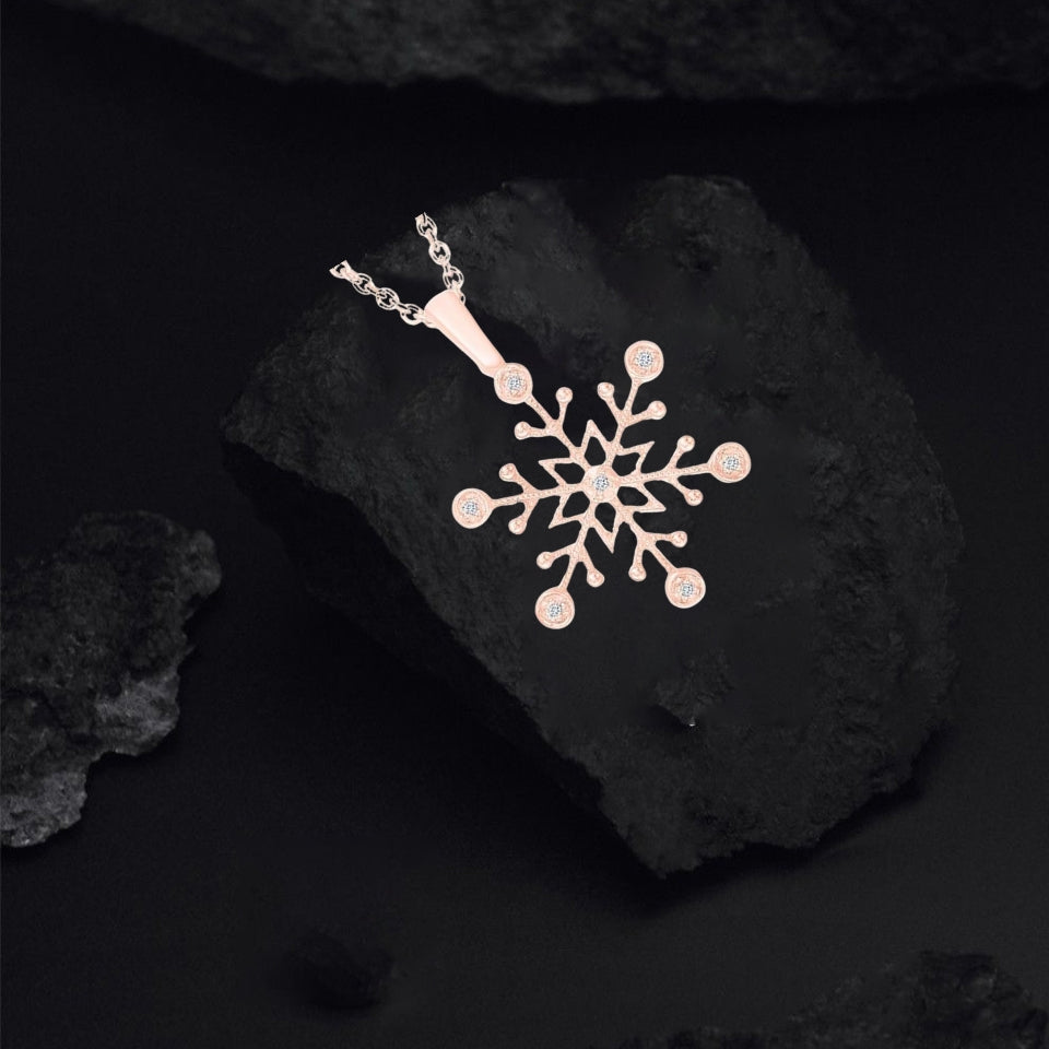 Star Snowflake Pendant Necklace