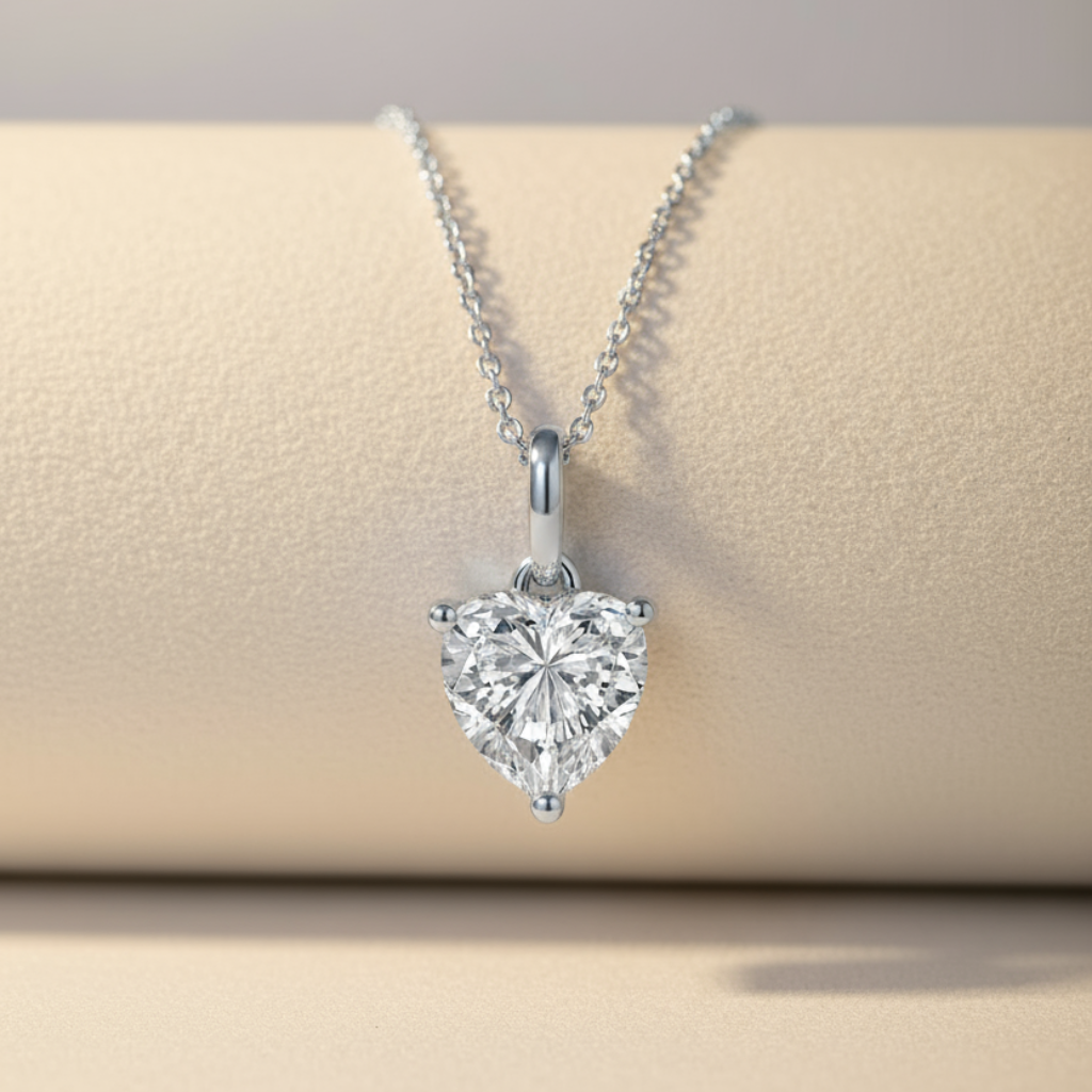 Heart Stone Pendant Necklace