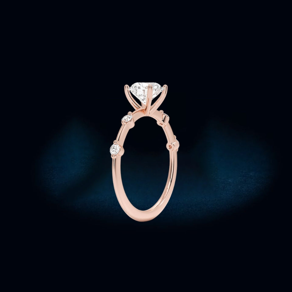 Moissanite Five Stone Ring