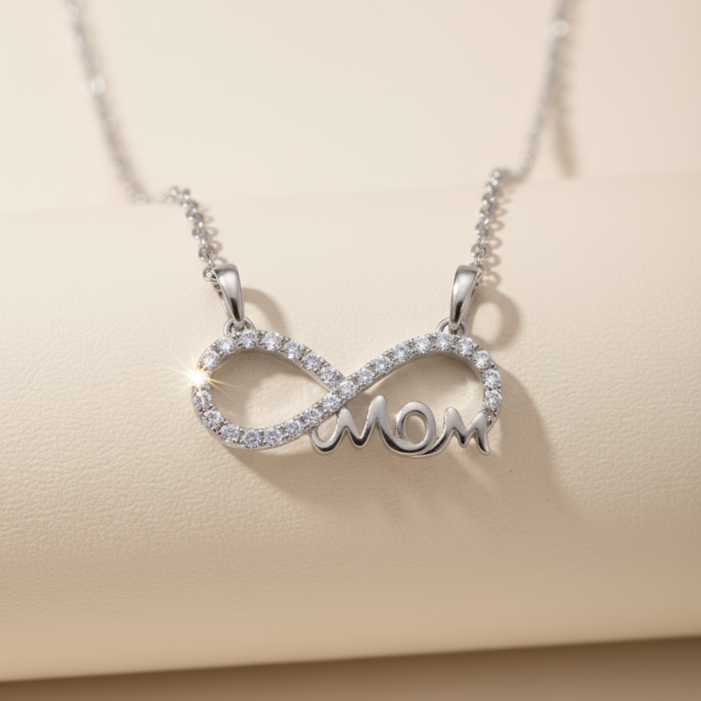 Mom Infinity Pendant Necklace
