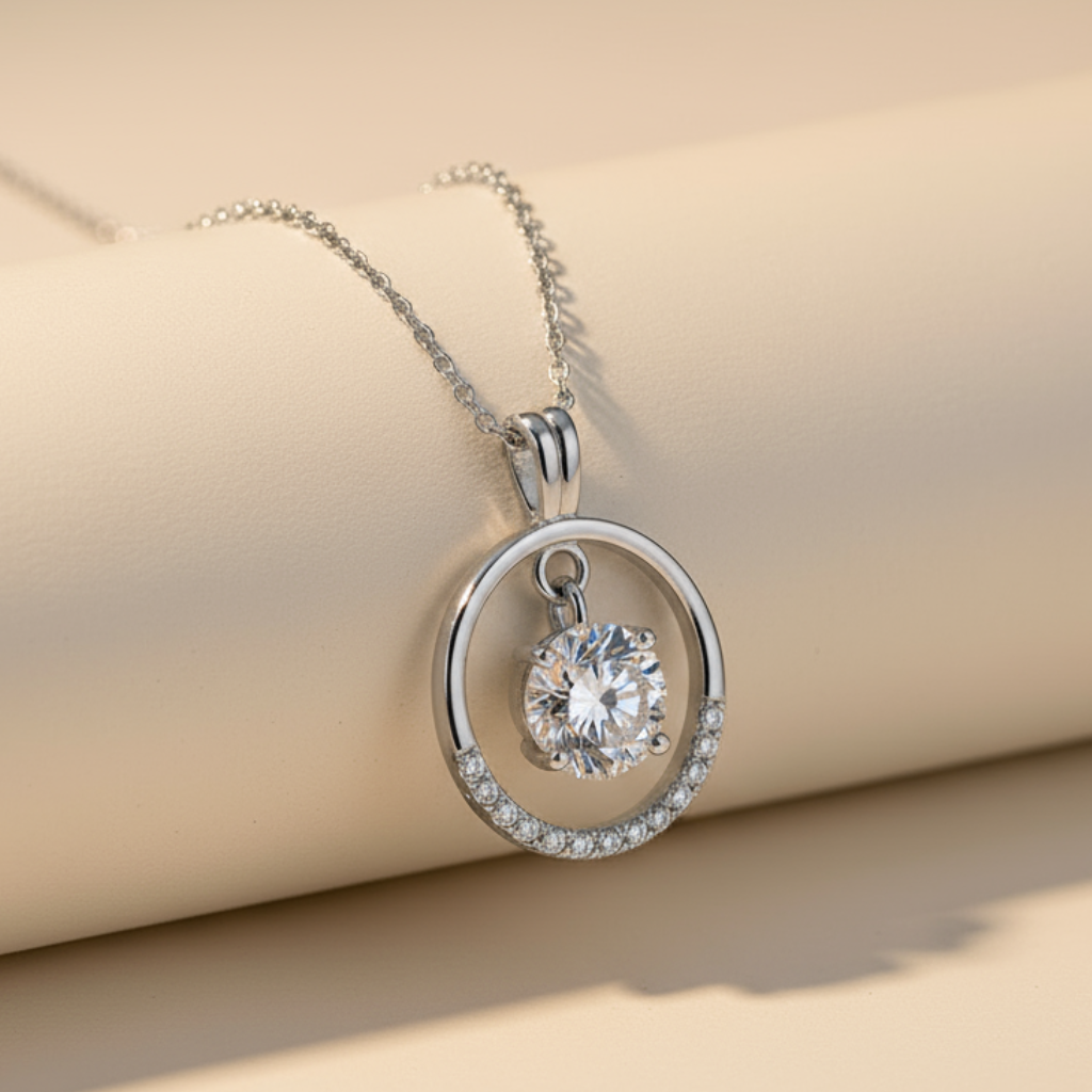 Dancing Stone Pendant Necklace