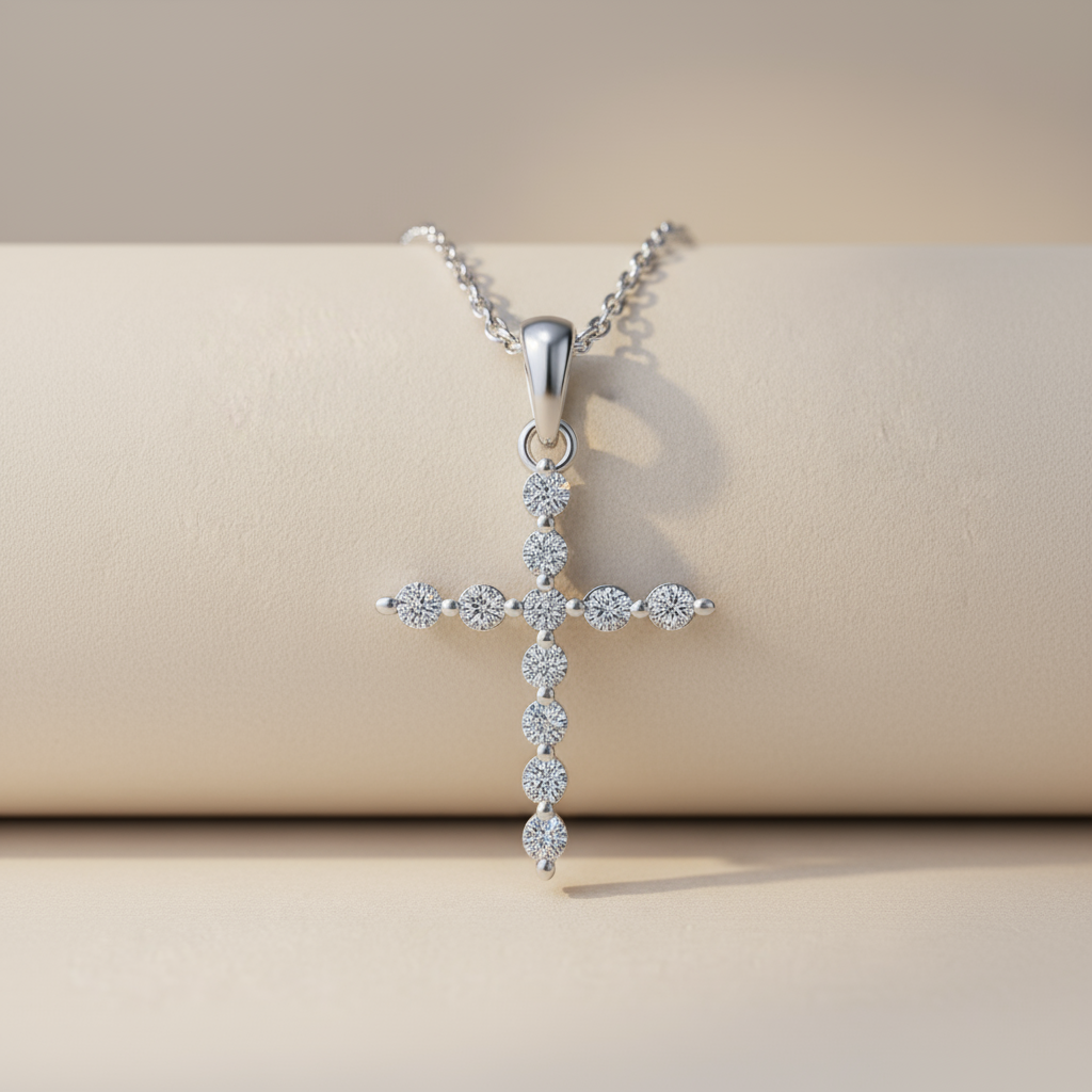 Yaathi Cross Pendant Necklace