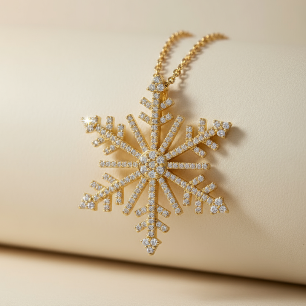 Blossom Snowflake Pendant Necklace