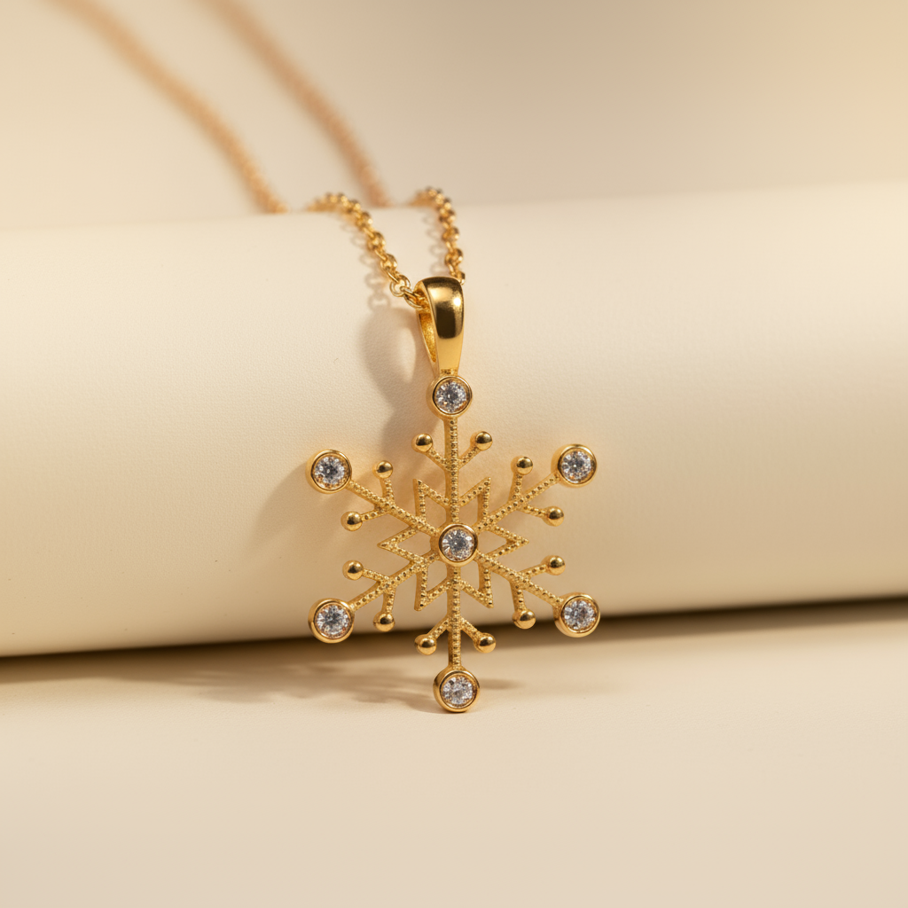 Star Snowflake Pendant Necklace