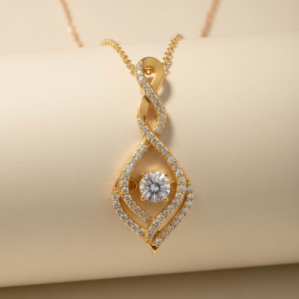 Infinity Drop Pendant Necklace