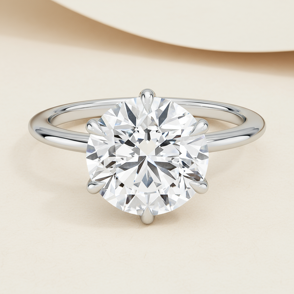 Six-Prong Classic Solitaire Ring
