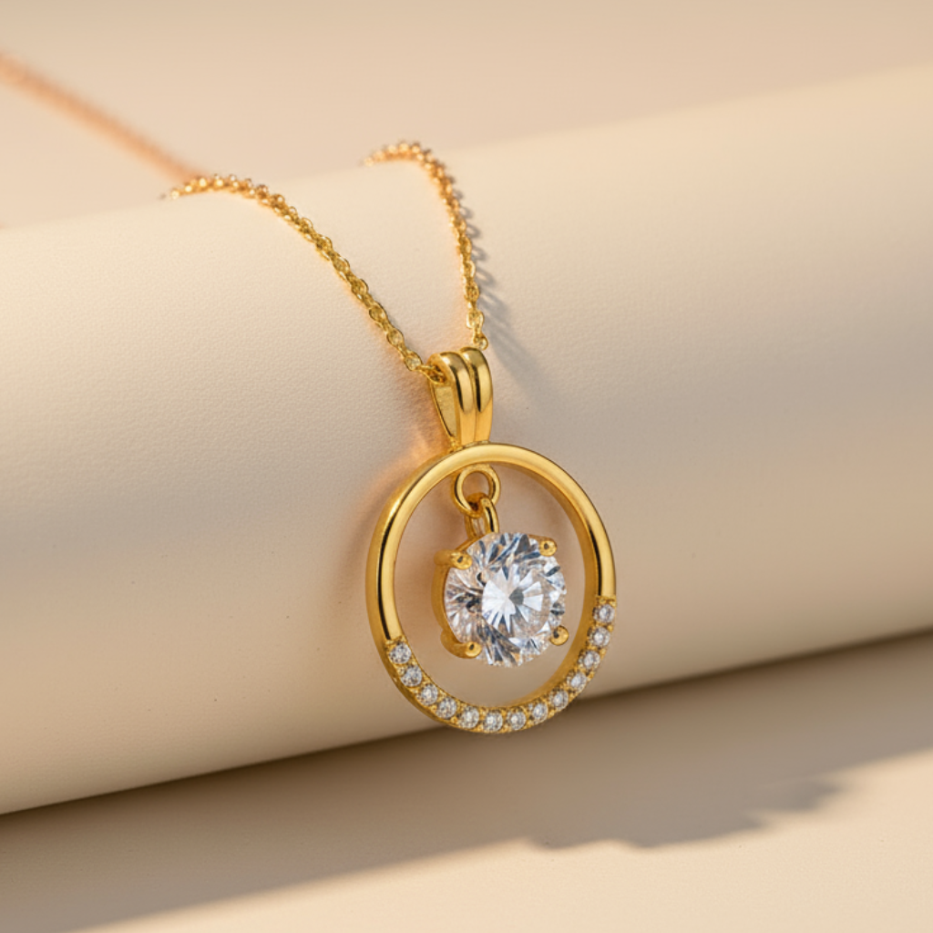 Dancing Stone Pendant Necklace