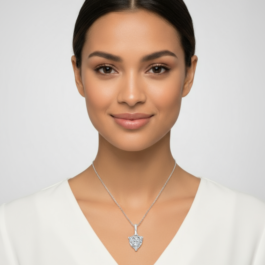 Heart Stone Pendant Necklace