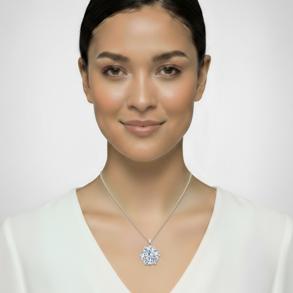 Prong Solitaire Pendant Necklace