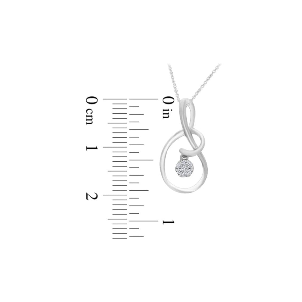 Accent Solitaire Pendant Necklace