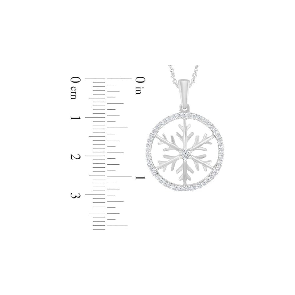 Branch Snowflake Pendant Necklace