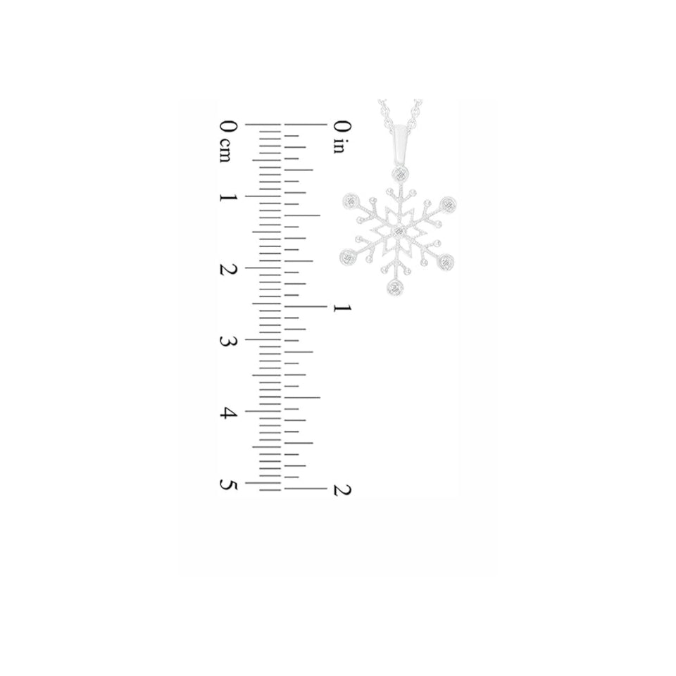Star Snowflake Pendant Necklace