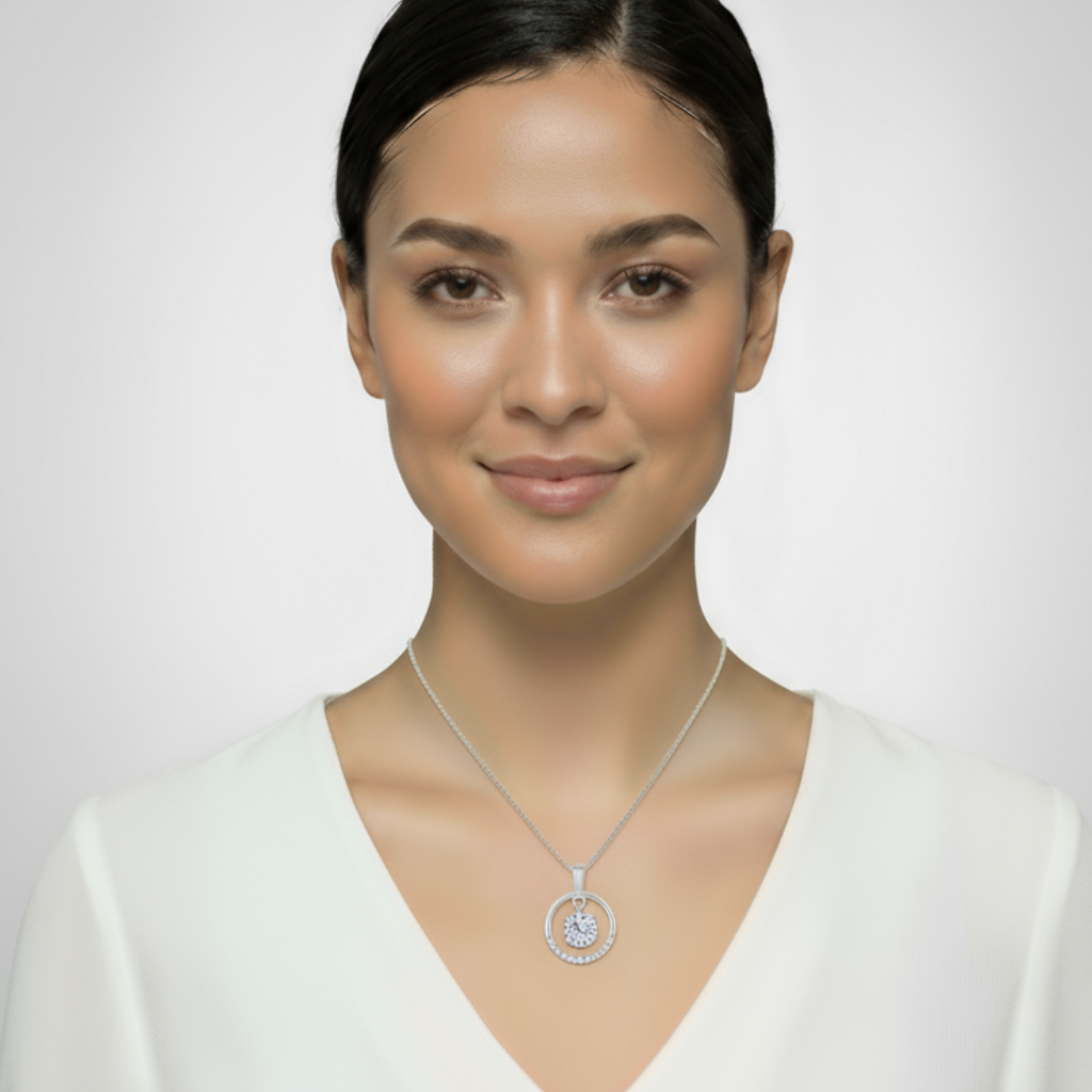 Dancing Stone Pendant Necklace