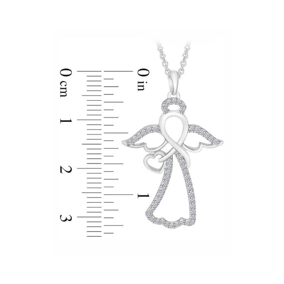 Infinity Angel Pendant Necklace