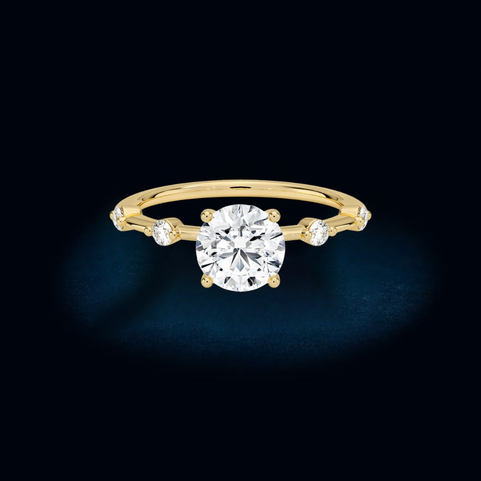 Moissanite Five Stone Ring