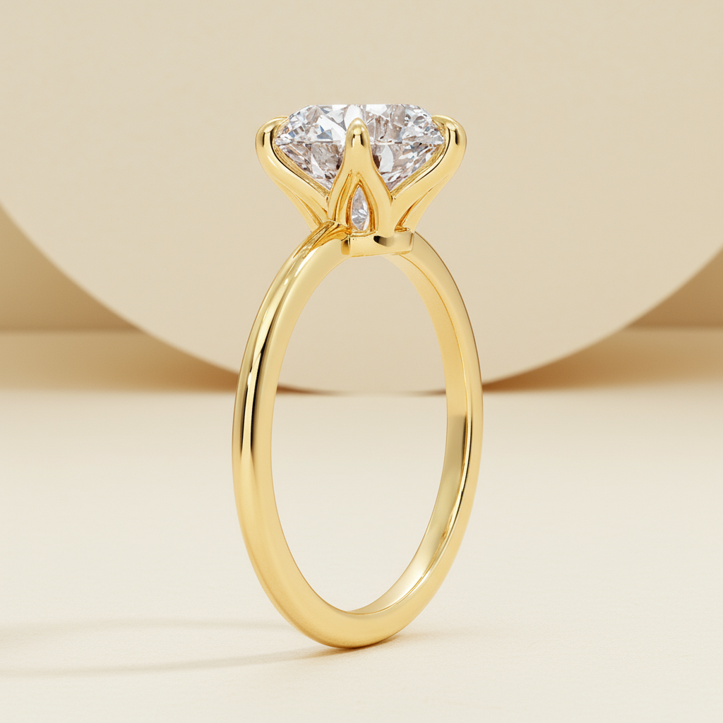 Six-Prong Classic Solitaire Ring