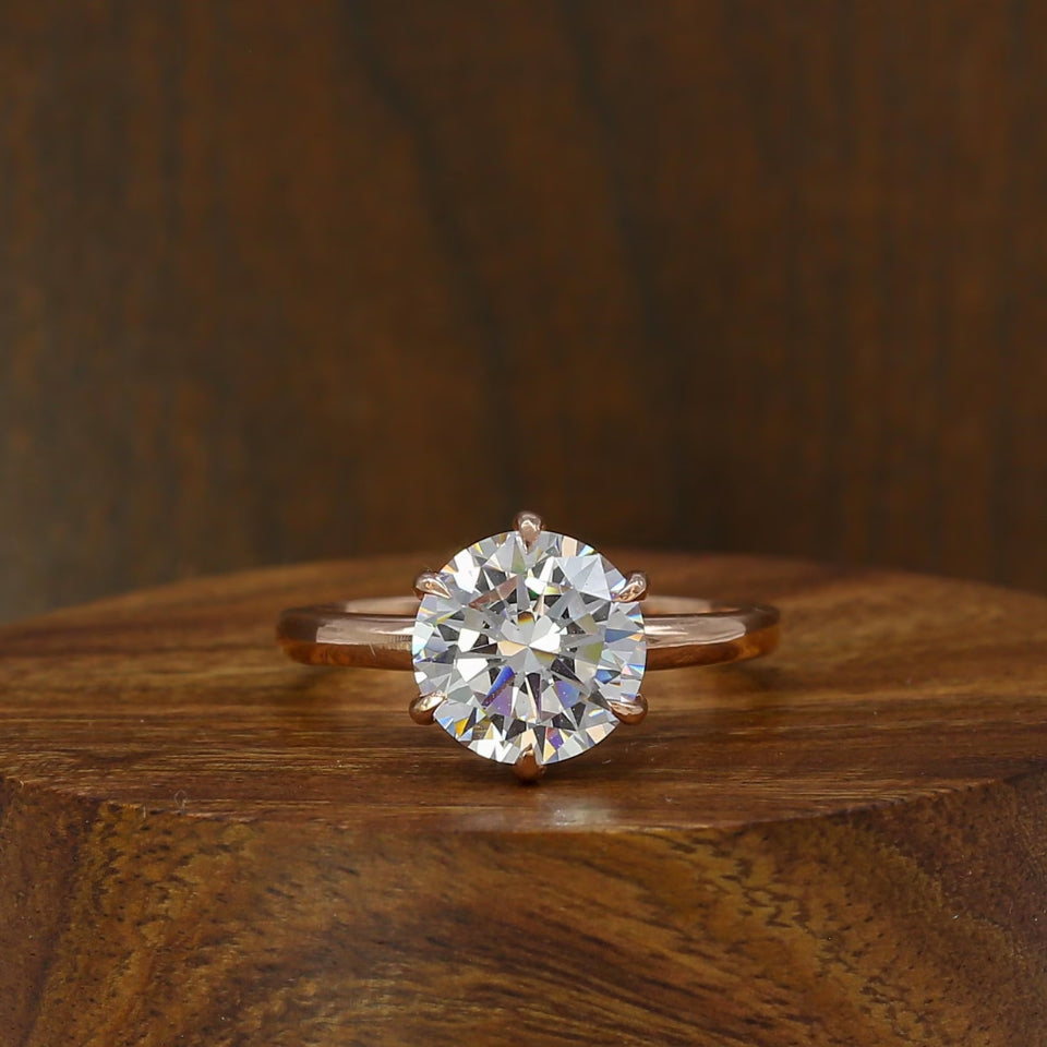 Six-Prong Classic Solitaire Ring
