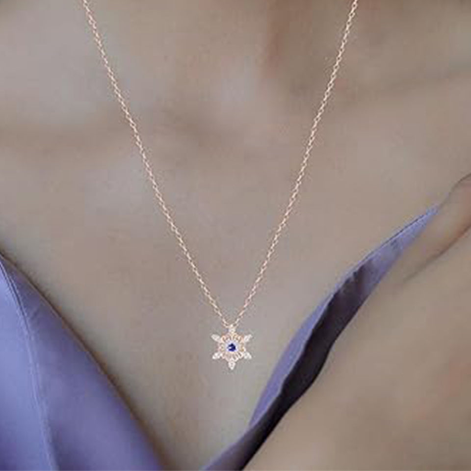 Birthday Snowflake Necklace