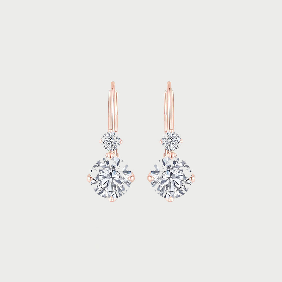 Moissanite Hypoallergenic Hoop Earring