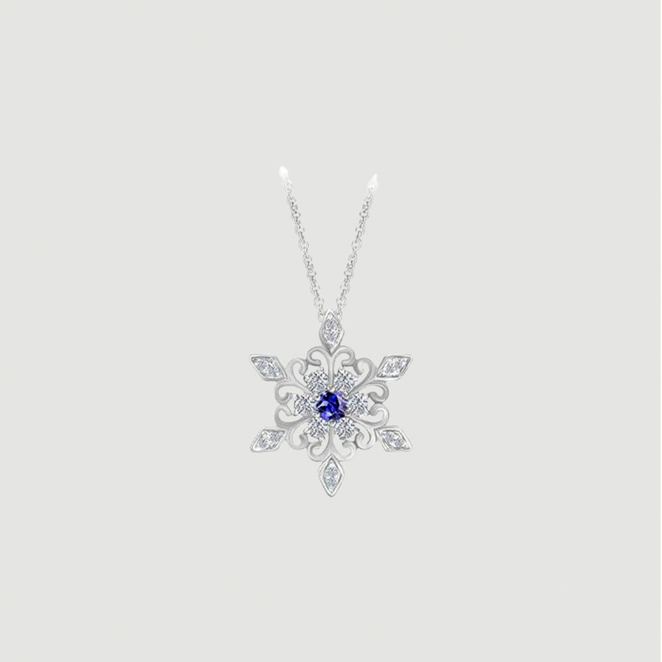 Birthday Snowflake Necklace