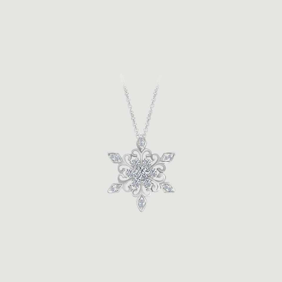 Birthday Snowflake Necklace
