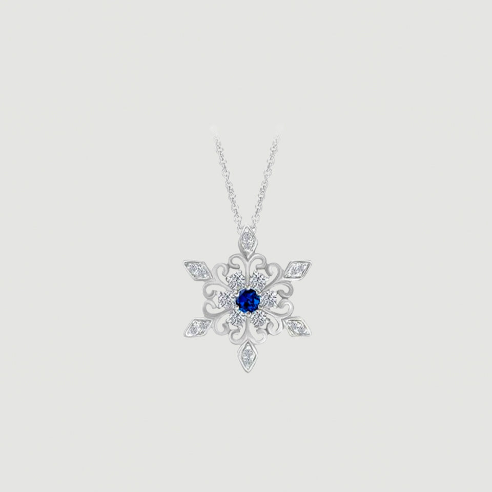 Birthday Snowflake Necklace
