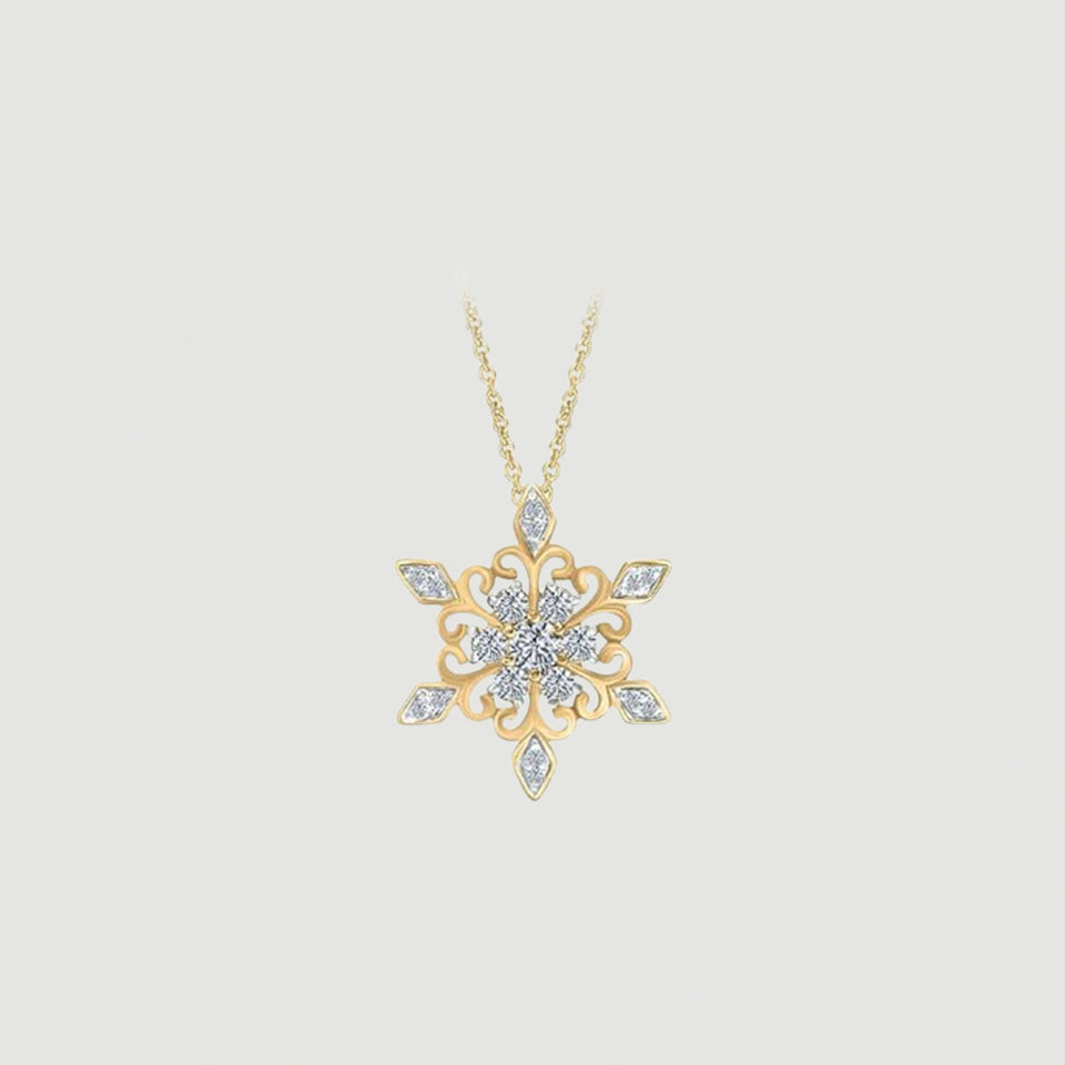 Birthday Snowflake Necklace