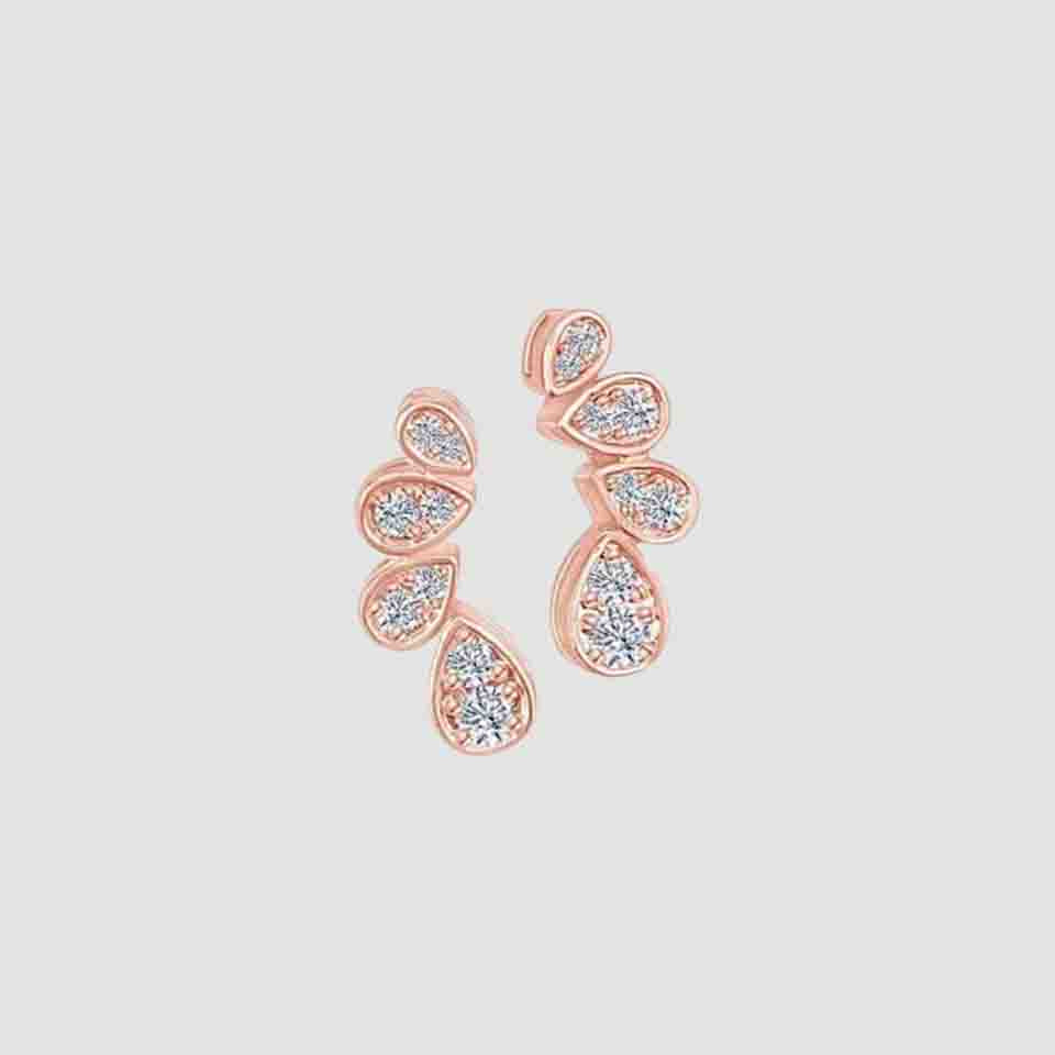 Cubic Zirconia Ear Crawler Stud
