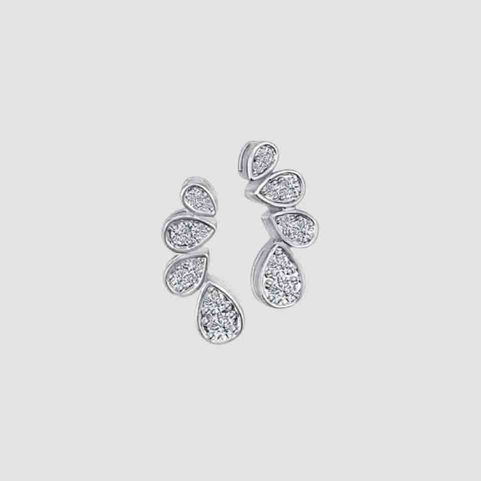 Cubic Zirconia Ear Crawler Stud